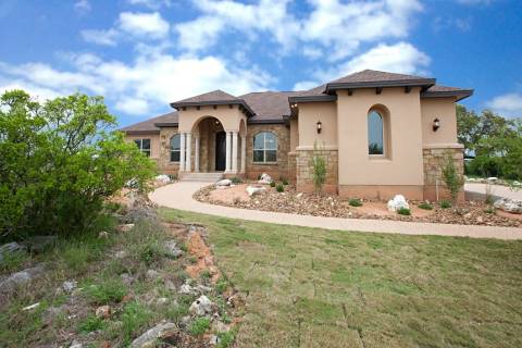 A light brown house